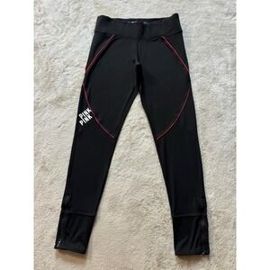 VICTORIA'S SECRET PINK Ultimate Yoga Leggings Pants Black Red Size M